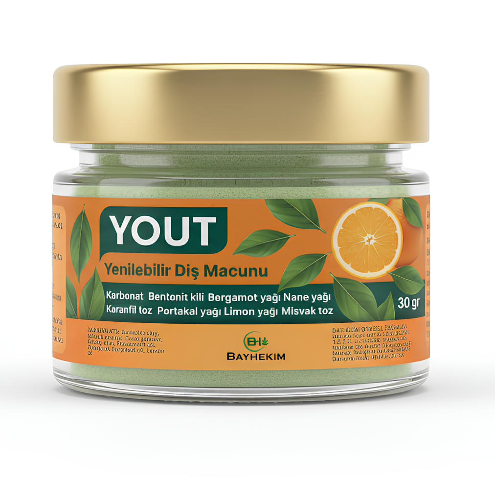 Yout Yenilebilir %100 Doğal ve Katkısız Diş Macunu 60 Gr.